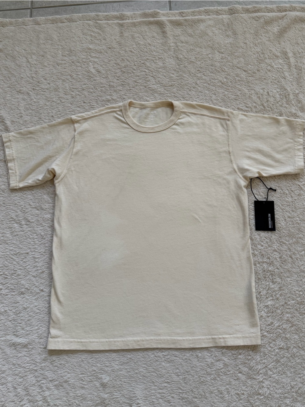 Buck Mason Toughknit 90s Boxy Tee NWT FLAW